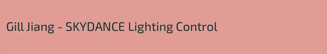 Gill Jiang - SKYDANCE Lighting Control